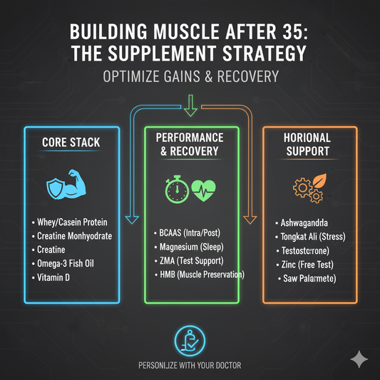 Building Muscle After 35: The Supplement Strategy
