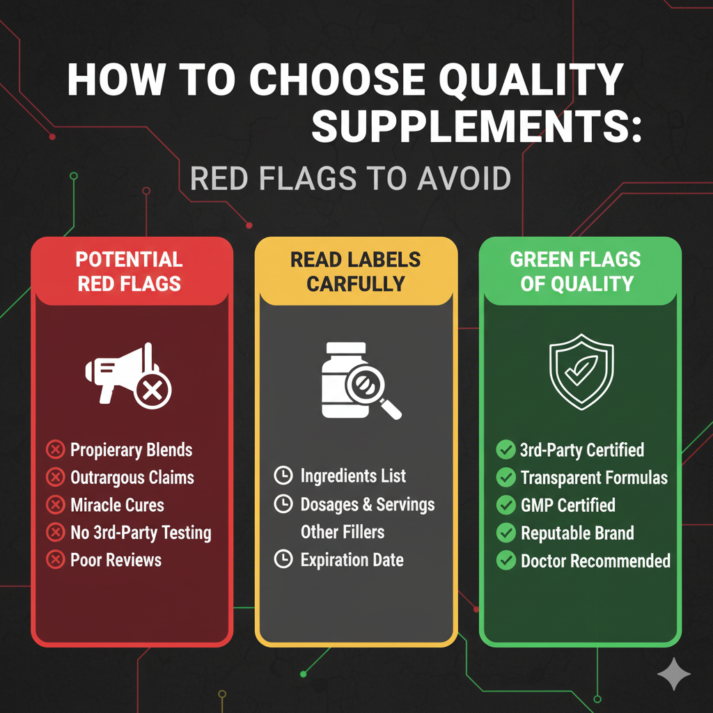 How to Choose Quality Supplements: Red Flags to Avoid