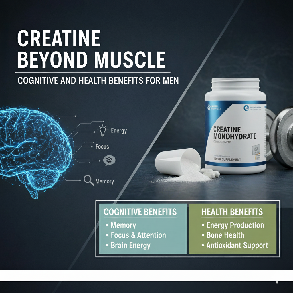 Creatine Beyond Muscle: Cognitive and Health Benefits for Men