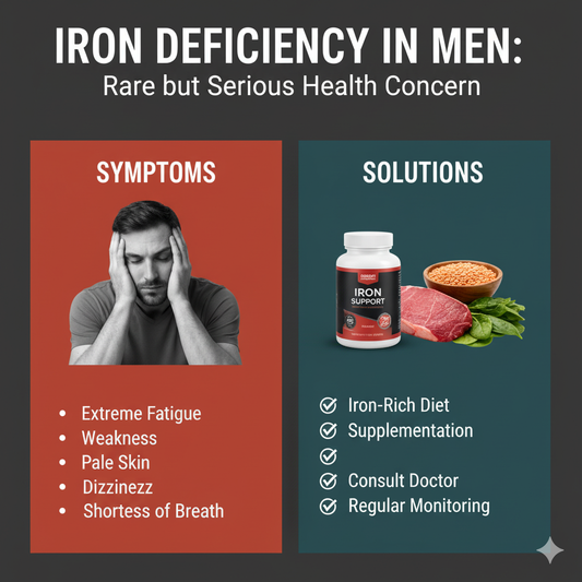 Iron Deficiency in Men: Rare but Serious Health Concern