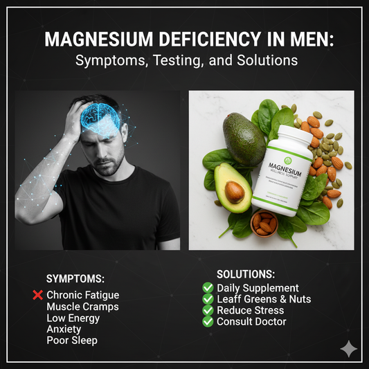Magnesium Deficiency in Men: Symptoms, Testing, and Solutions