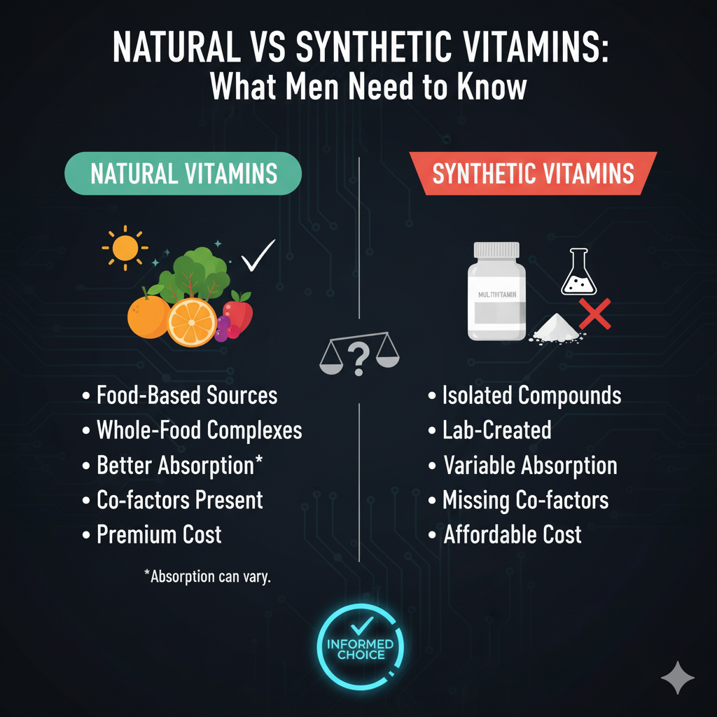 Natural vs Synthetic Vitamins: What Men Need to Know