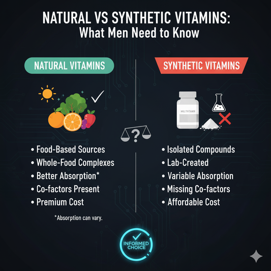 Natural vs Synthetic Vitamins: What Men Need to Know